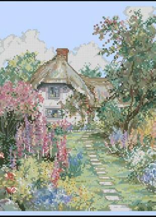 Набор для вышивки крестиком. размер: 30*26 см под облаками