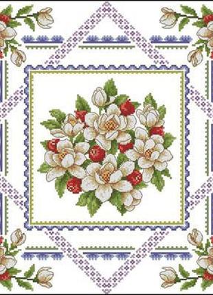 Набір для вишивки хрестиком. розмір:   40*40 см/30*30 см квіти