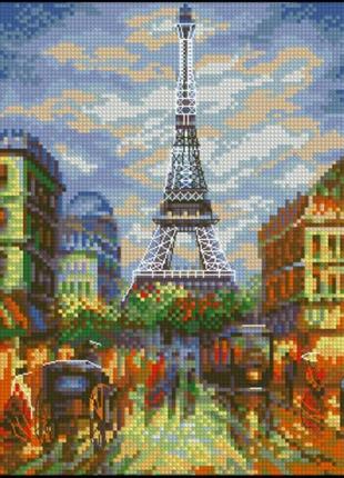 Набор для вышивки крестиком. размер: 15*18 см города мира. париж