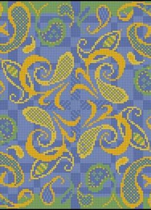 Набор для вышивки крестиком. размер: 40*40 см/20*20 см орнамент вензеля