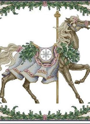 Набір для вишивки хрестиком. розмір:  40*40 см/37*31 см зима