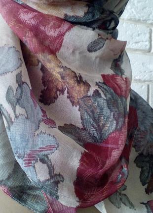 Повітряний шарф (шовкографія)дуже гарний і ніжний.2 фото