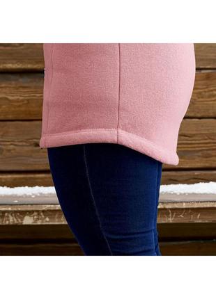 Флисовая термо кофта-куртка на меху esmara xl розовый (28003)5 фото
