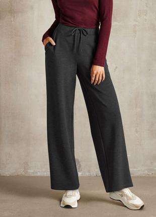 Жіночі широкі штани esmara s темно-сірий (28017)