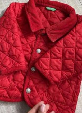 Фирменная весенняя курточка красная для малыша