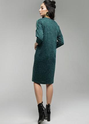 Платье miledi лиза изумрудный 443 фото