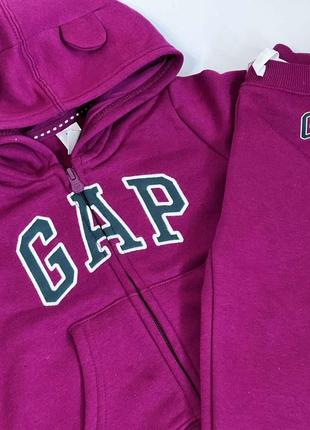 Костюм gap для девочки (кофта, худи, штаны)3 фото