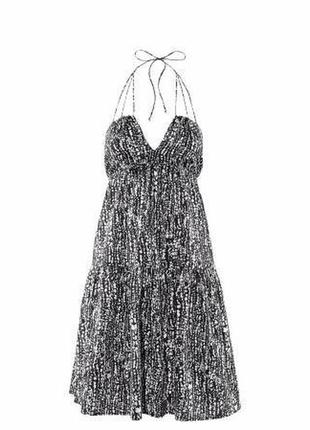 Принтовое бавовняне плаття h&m