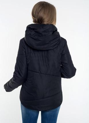 Куртка женская демисезонная 47 / черный2 фото