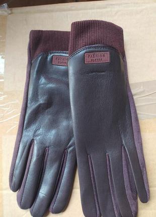 Стильні рукавички з утеплювачем3 фото