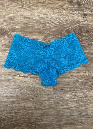 Шикарні, ажурні, трусики, ярко голубого кольору, від бренду: h&m 💙