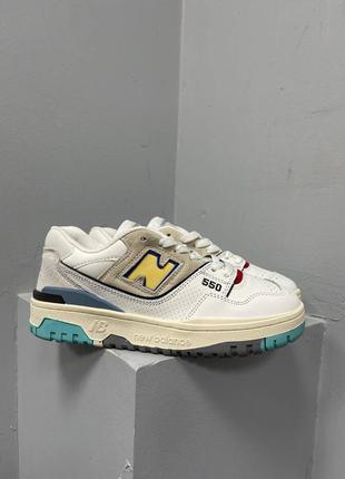 Кроссовки new balance 550 «white yellow logo’ кроссовки