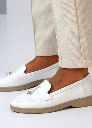 Мокасины кожаные