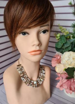 Парик накладка топер шиньон 100% натуральный волос.