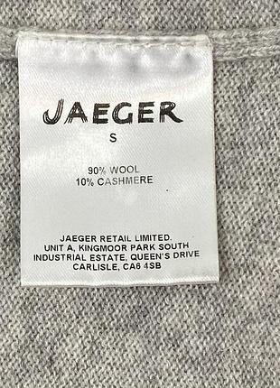 Шерсть с кашемиром удлиненный свитер jaeger 6