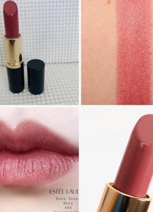 Помада estee lauder lipstick pure color envy 440 irresistible - скидка!4 фото