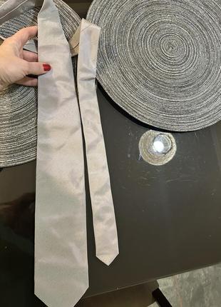 Галстук boss цвет жемчужный