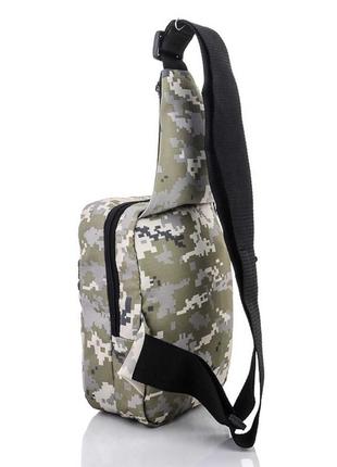Тактическая наплечная сумка-кобура с липучкой пиксель2 фото