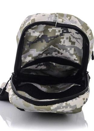 Тактическая наплечная сумка-кобура с липучкой пиксель3 фото