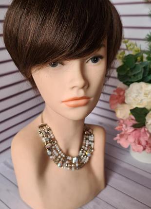 Парик накладка топер шиньон 100% натуральный волос.