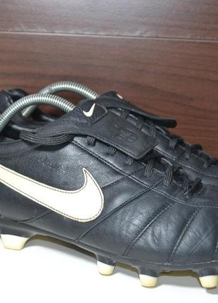 Nike tiempo brasileiro r10 ronaldinho 47р бутсы бампы шиповки кожаные