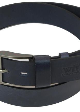 Кожаный ремень для джинс always wild ppw-2 синий