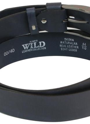 Кожаный ремень для джинс always wild ppw-2 синий