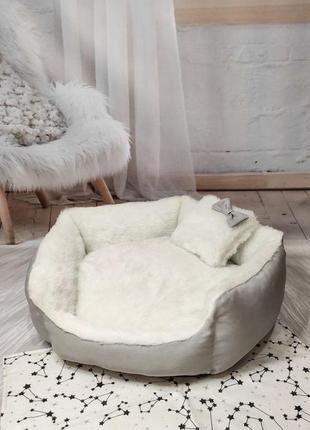 Лежак-диванчик 40х40см для котiв та собак + подарунок!5 фото