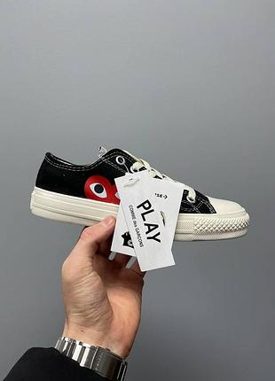 Женские кроссовки converse des garçons play x converse low / smb