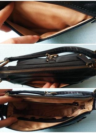 Нюанс! женская винтажная кожаная сумочка oriano10 фото