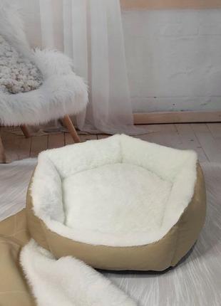 Лежак-диванчик 40х40см для котiв та собак + подарунок!3 фото
