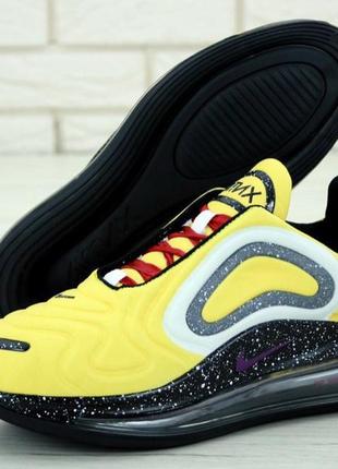 Мужские кроссовки nike air max 720 black yellow3 фото