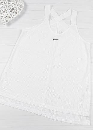 Шикарная спортивная майка-сетка от nike dri-fit р.s