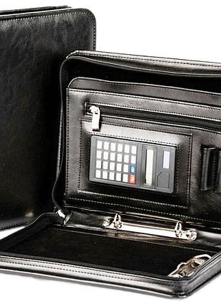 Папка з екошкіри для документів формату а5 amo ssbw10 чорна