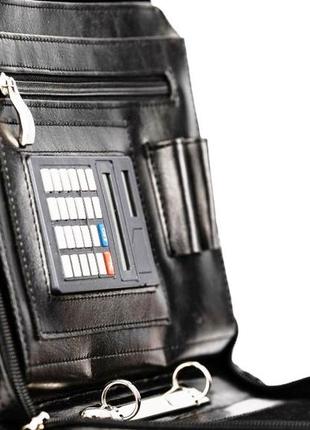 Папка из эко кожи для документов формата а5 amo ssbw10 черная4 фото