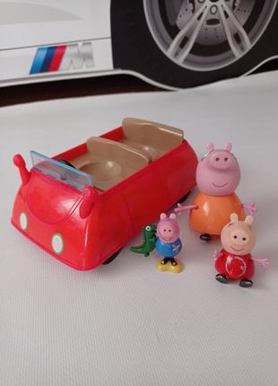 Peppa pig. машинка свинки пеппи та її сім'я.