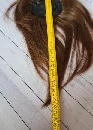 Накладка топер шиньон 100% натуральный волос9 фото
