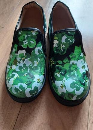 Кожаные лоферы