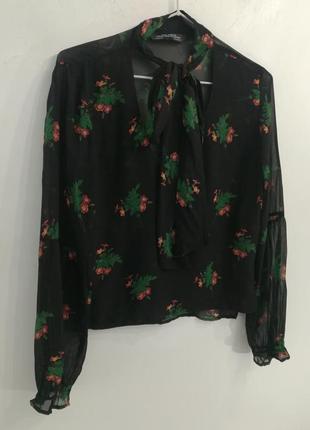 Черная блузочка 100% вискоза от zara