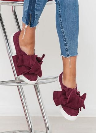 Вишукані замшеві сліпони з бантами🎀 в наявності та під відшив💙💛🏆