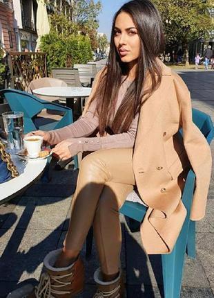 Пальто из шерсти ( hand made) by zara.