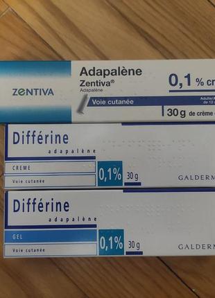 Дифферин гель 0,1% (адапалене/adapalene) differine gel 30 гр, от акне. срок до 05.2027 3