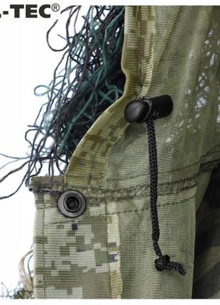 Маскувальна накидка mil-tec лісовик кікімора ghillie parka6 фото