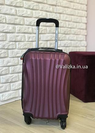 Качество! польша 100% оригинал! пластиковый чемодан для ручной клади валіза пластикова