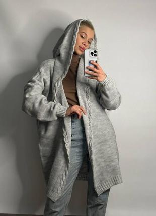 Кардиган коса, кардиган батл, oversize, трикотажний кардиган