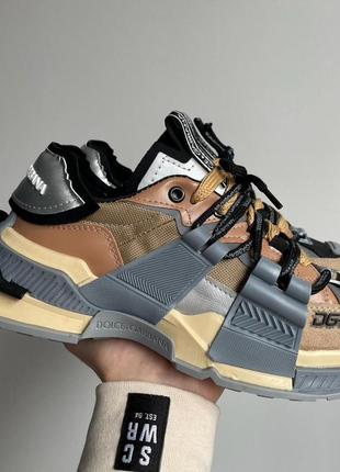 Женские кроссовки space beige grey м2 / smb