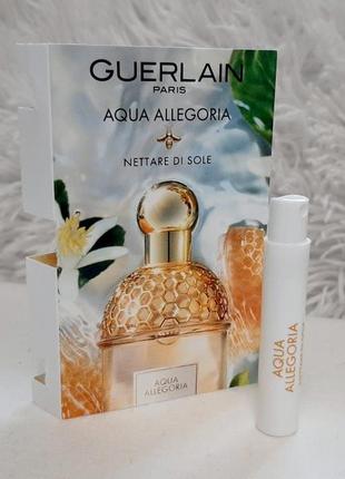 Guerlain aqua allegoria nettare di sole💥оригинал миниатюра пробник mini spray 1 мл книжка