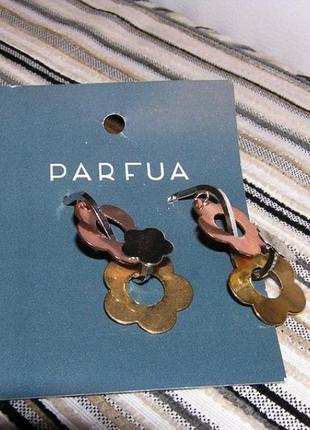 Серёжечки симпатичные, сочетание 3 цветов золота