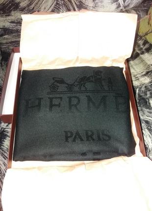 Hermes paris чорний палантін шарф 200см на 67см7 фото
