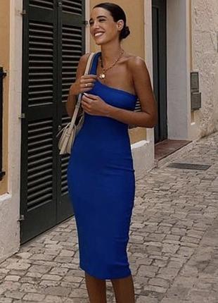 Сукня zara на одне плече в кольорах